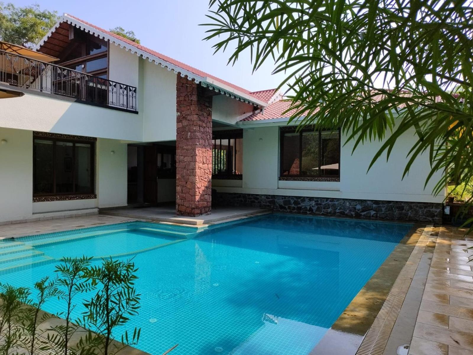 Casa Blanca 3Bhk W/Pool Near Mandwa, Alibaug Villa Alībāg Dış mekan fotoğraf