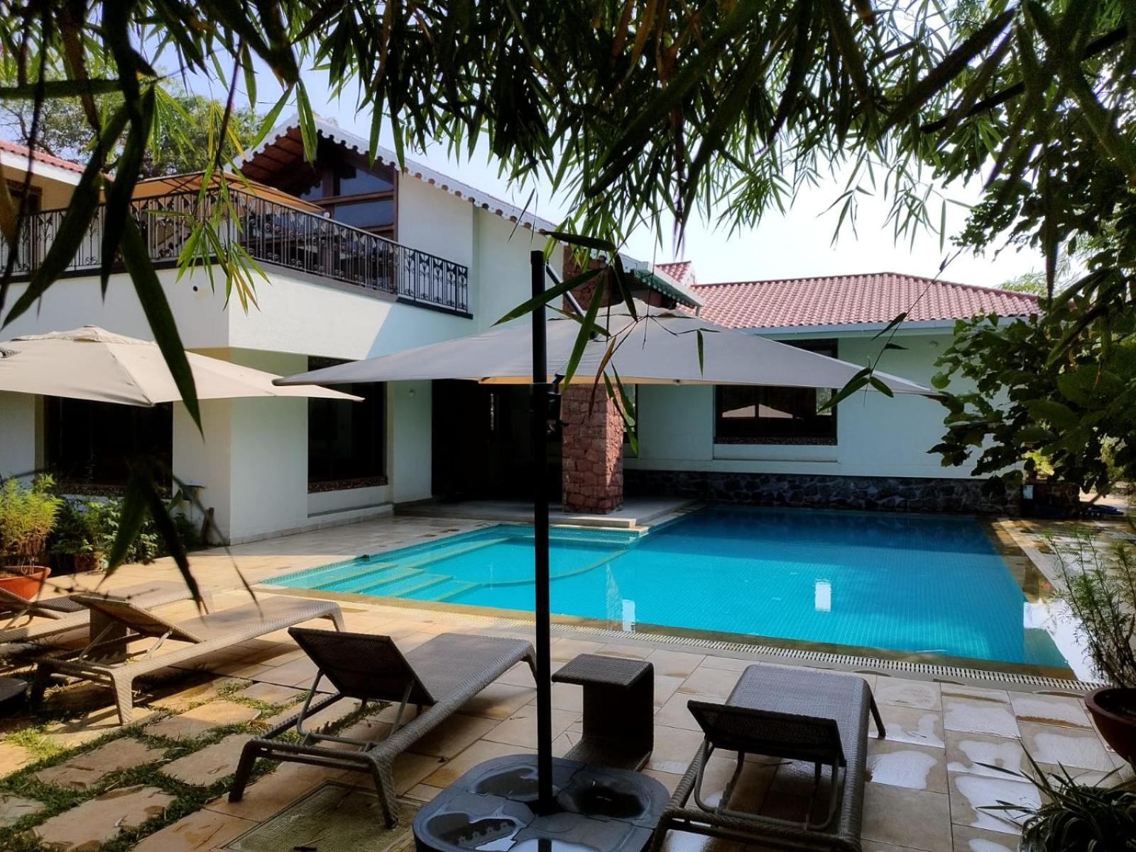 Casa Blanca 3Bhk W/Pool Near Mandwa, Alibaug Villa Alībāg Dış mekan fotoğraf